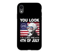 You Look Like The 4th of July Funny Geroje Washington Coque pour iPhone XR