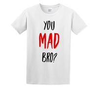 You Mad Bro Logo Mens T-Shirt White Tees Unisex Shirt M