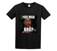 You Mad Bro Mens T-Shirt Black Tees Unisex Shirt L