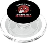 You Make Me Blush Éclipse Lunaire Totale Sang Lune Terre Soleil PopSockets PopGrip pour MagSafe
