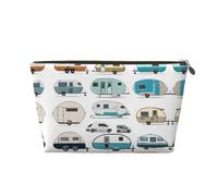 You Make Me Happy Trousse de maquillage avec imprimé remorque pour sac à main, organiseur de maquillage pour sac à main, pochette de beauté étanche pour femmes et filles, doré, Taille unique, Trousse