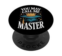 You May Call Me Master Graduate Humor Funny Graduation PopSockets PopGrip Adhésif