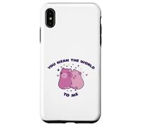 You Mean The World to Me Retro Cute Lover Designs Cadeau Coque pour iPhone XS Max