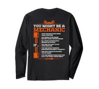 You Might Be A Mechanic If - Funny Mechanic (Back) Manche Longue