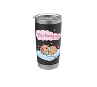 You Rang Up Capybara Funny Couple Love Valentine Meme Gobelet isotherme en acier inoxydable double paroi