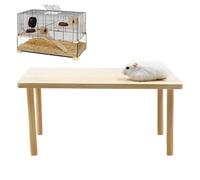 You said Support de jeu en bois naturel pour hamster avec structure durable, bois de pin lisse poncé avec construction durable, souris perroquet pour cage à petits animaux