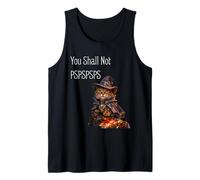 You Shall Not PSPSPSPS, Cute Wizard Costume Cat Débardeur