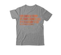 You should Think of Your Energy Like Its A Luxury Item T-shirt, Your Energy is A Luxury Item T-shirt col en V, Gris-1., L