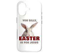 You Silly, Easter is for Jesus - Cute Christian Faith Bunny Coque pour iPhone 17