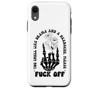 You Smell Like Drama a Headache Go Away F Off Middle Finger Coque pour iPhone XR