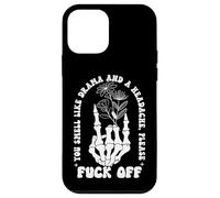 You Smell Like Drama & Headache Go Away F Off Middle Finger Coque pour iPhone 12 Mini