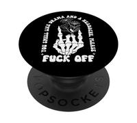 You Smell Like Drama & Headache Go Away F Off Middle Finger PopSockets PopGrip Adhésif