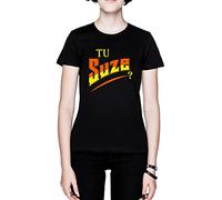 You Tu Suze Negro Mujer Camiseta Black Women's T-Shirt Tee
