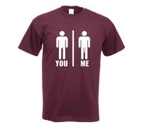 You Vs. Moi Längenvergleich T-Shirt Impression Haut Fun Design Imprimé