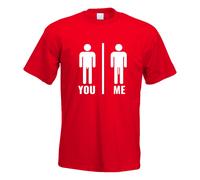 You Vs. Moi Längenvergleich T-Shirt Impression Haut Fun Design Imprimé
