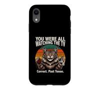 You Were All Watching The TV Correct Passé Tense Coque pour iPhone XR