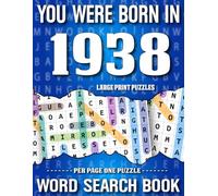 You Were Born In 1938: Word Search Book: Word Search Book for all Puzzles Fans- Large Print Word Search Puzzles