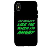 You Wouldn't Like me When I'm Angry | Rétro des années 1970 Coque pour iPhone X/XS