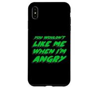 You Wouldn't Like me When I'm Angry | Rétro des années 1970 Coque pour iPhone XS Max