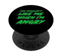 You Wouldn't Like me When I'm Angry | Rétro des années 1970 PopSockets PopGrip Adhésif