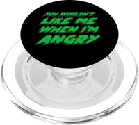 You Wouldn't Like me When I'm Angry | Rétro des années 1970 PopSockets PopGrip pour MagSafe