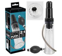You2Toys - 2en1 - pompe pénienne et masturbateur combinés (transparent)