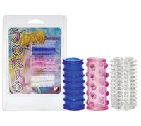 You2Toys- 5143060000- Manchettes de penisTokio Sleeves silicone par 3