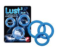 You2Toys Lust 3 Anneaux de Pénis Bleu