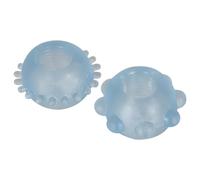 You2Toys - Anneau pénis duo - silicone transparent bleu