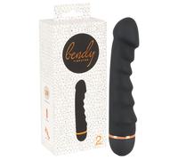 You2Toys - Bendy Ripple - vibromasseur nervuré (noir)