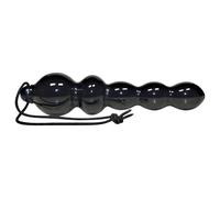 You2Toys Black Jack - plug anal perlé - silicone noir