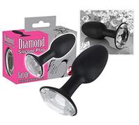 You2Toys Butt Plug Diamant en Noir Taille L