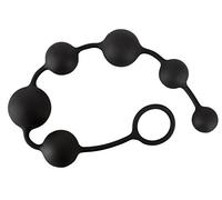 Black Velvets Chaîne anale You2Toys en silicone noir 40 cm