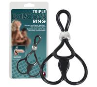 You2Toys - Anneau pénien réglable triple (noir)