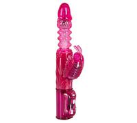 You2Toys Crazy Clit Tickler Butterfly Vibrateur Rose 23 x Diamètre 2,2-3,2 cm