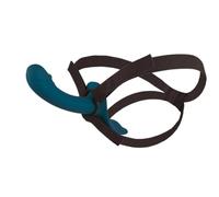 You2Toys - Ensemble vibro harnais (noir-bleu)