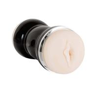 You2Toys - Masturbateur double vagin et anus - silicone noir