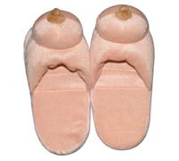 You2Toys Mixte 7774200000 Chausson Forme Seins Fantaisie,-humour, Beige, 42/44 EU