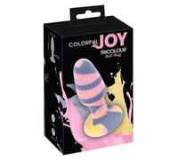 You2Toys Plug à bout de tricolore Plugs anals Rose/Gris/Jaune 11.5 cm/2.5-4.0 cm