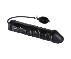 You2Toys - plug anal gonflable - latex noir - grand