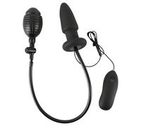 You2Toys - plug anal gonflable vibrant - silicone noir