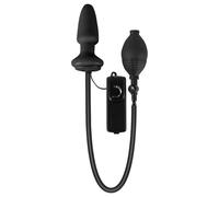 You2Toys - plug anal gonflable vibrant - silicone noir