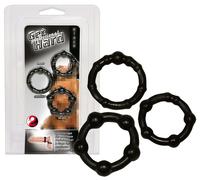 You2Toys - Set anneaux pénis - silicone noir (3 pièces)
