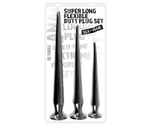You2Toys - set plug anal extra long (3 pièces) - noir
