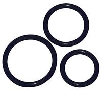 You2Toys - Trio d'anneaux pénis silicone - noir