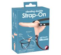 You 2 Toys - Bad Kitty Vibrating Double Strap-On Beige Taille Unique