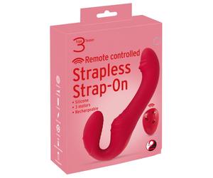 You2Toys Strapless - vibrant sans fil à attacher (rouge)