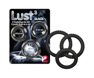 You2Toys - Trio anneaux pénis Lust - noir