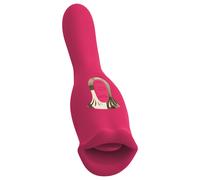 You2Toys - Vibromasseur 2en1 avec langue - silicone rose