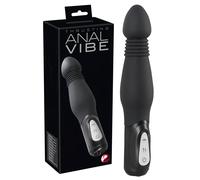 You2Toys - Vibromasseur anal à va-et-vient - silicone noir